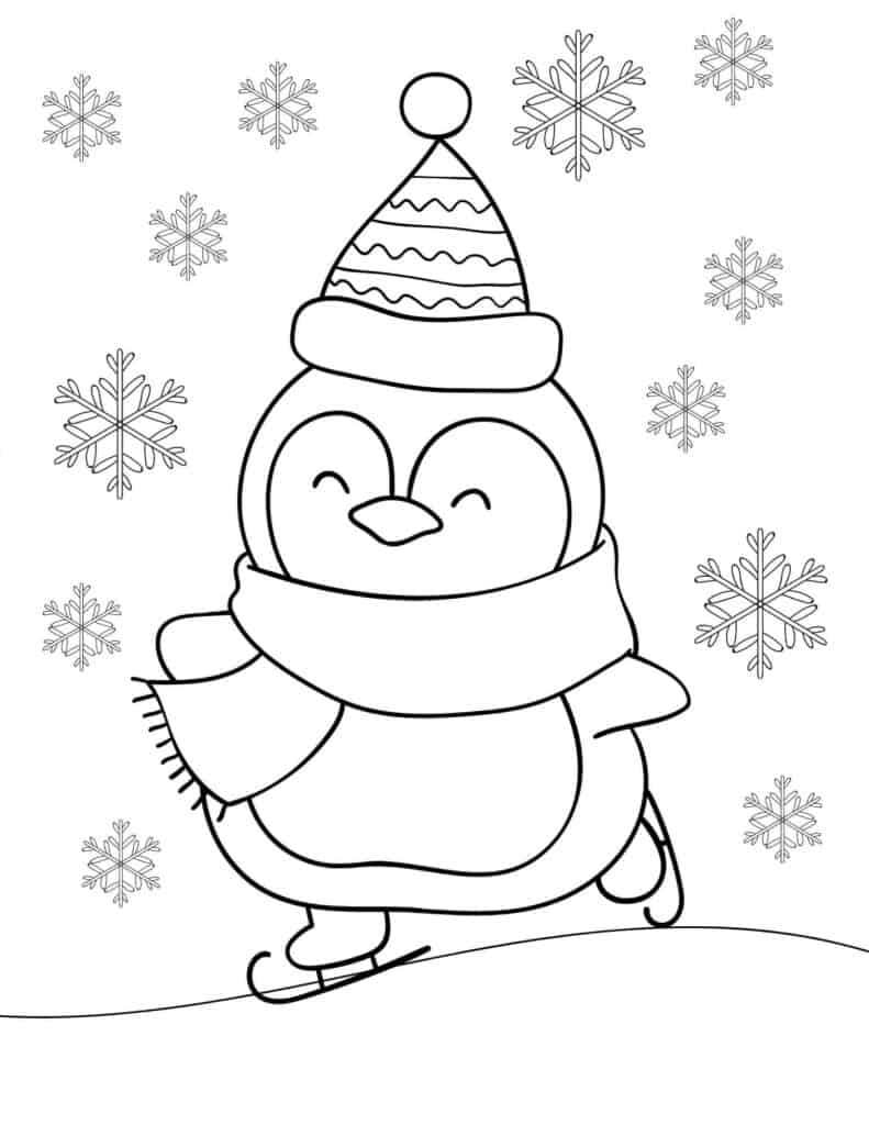 Penguin Coloring Pages Free Printable 32