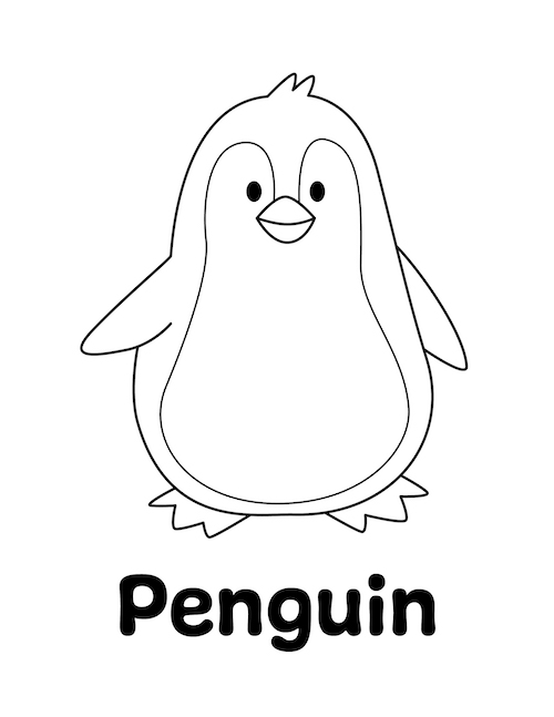 Penguin Coloring Pages Free Printable 38