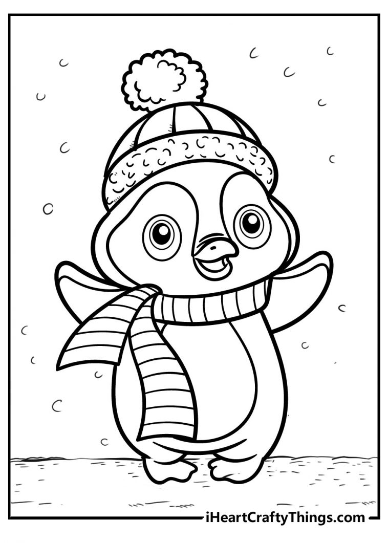 Penguin Coloring Pages Free Printable 55