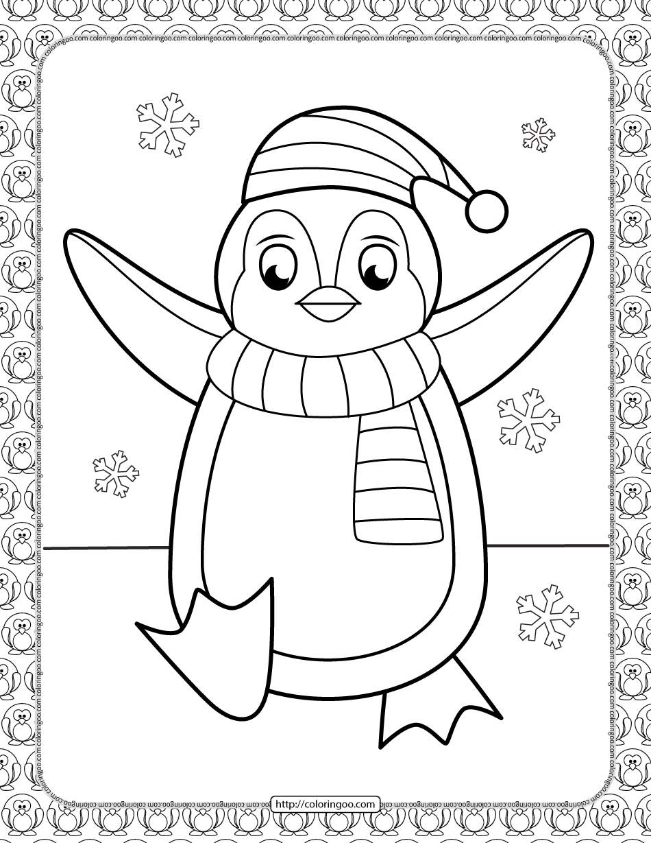 Penguin Coloring Pages Free Printable 56