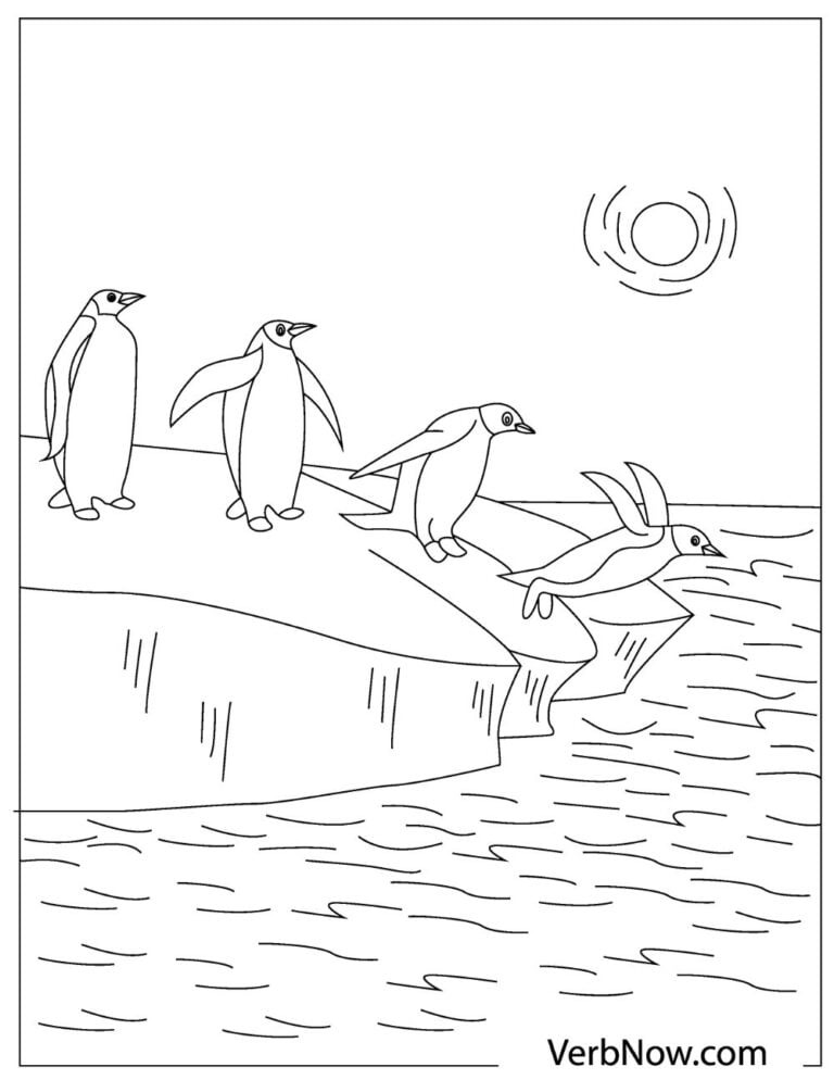 Penguin Coloring Pages Free Printable 62