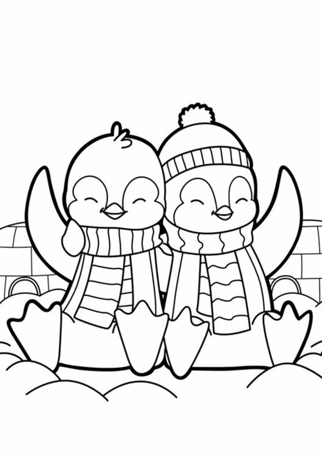 Penguin Coloring Pages Free Printable 65