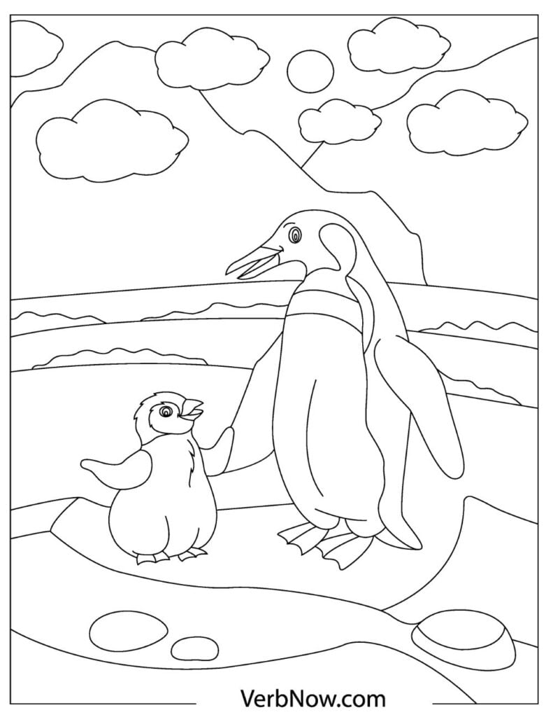 Penguin Coloring Pages Free Printable 70