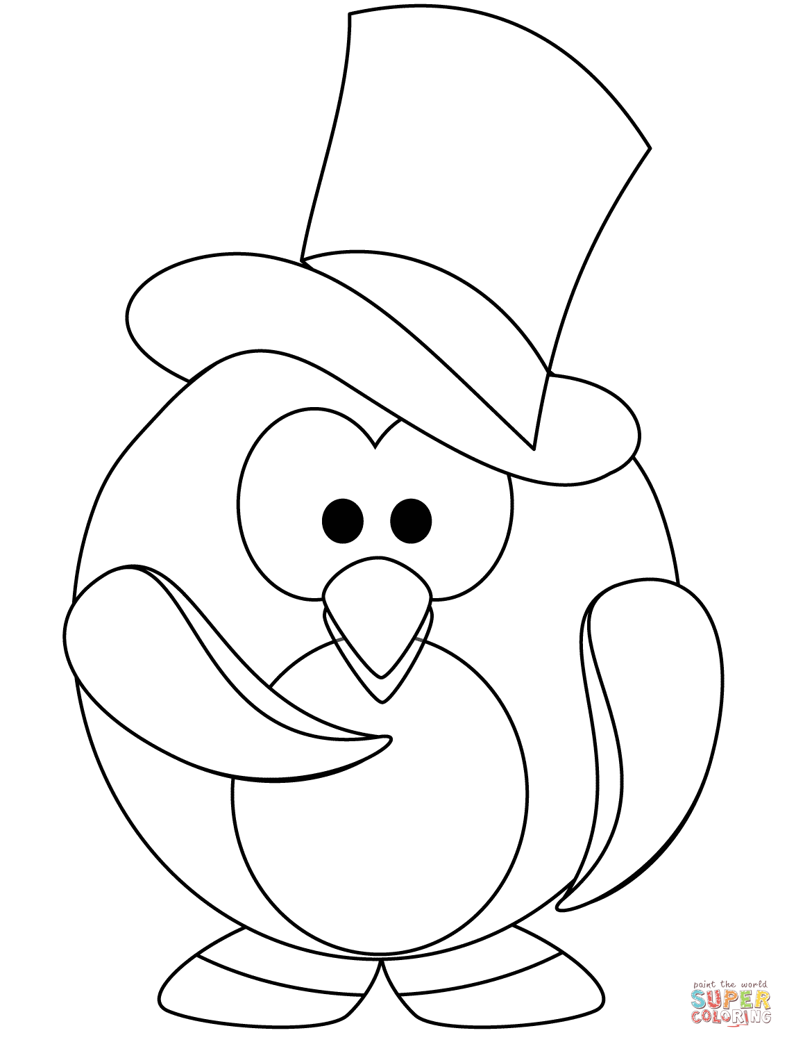 Penguin Coloring Pages Free Printable 71