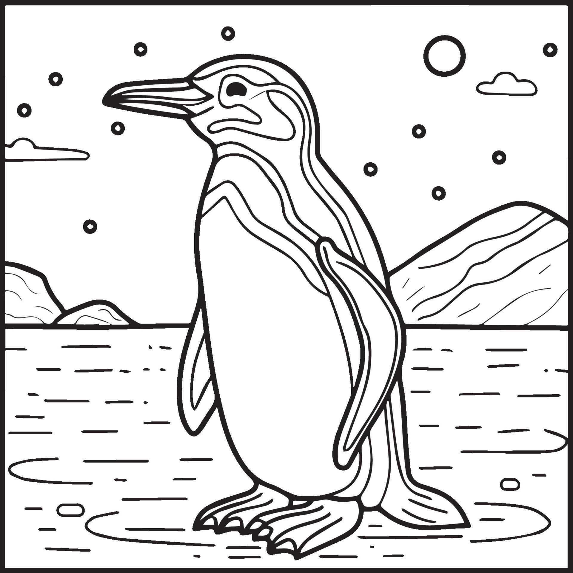 Penguin Coloring Pages Free Printable 73