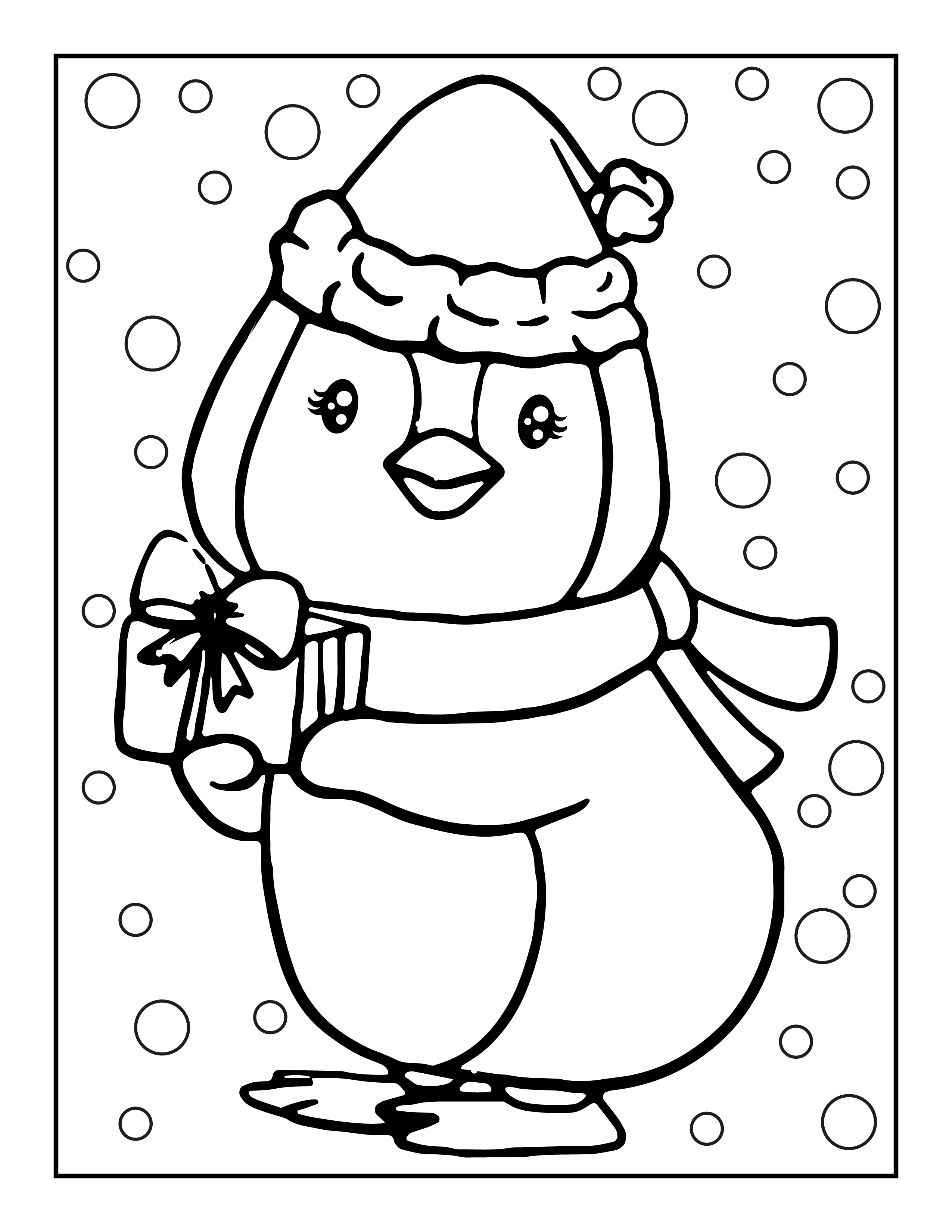 Penguin Coloring Pages Free Printable 82