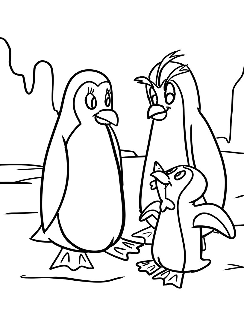 Penguin Coloring Pages Free Printable 97