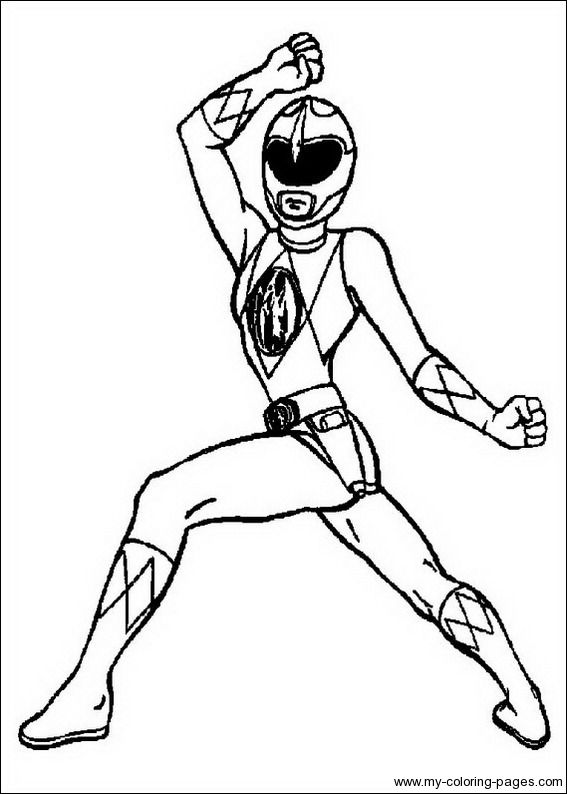 Power Rangers Coloring Pages Printable 103