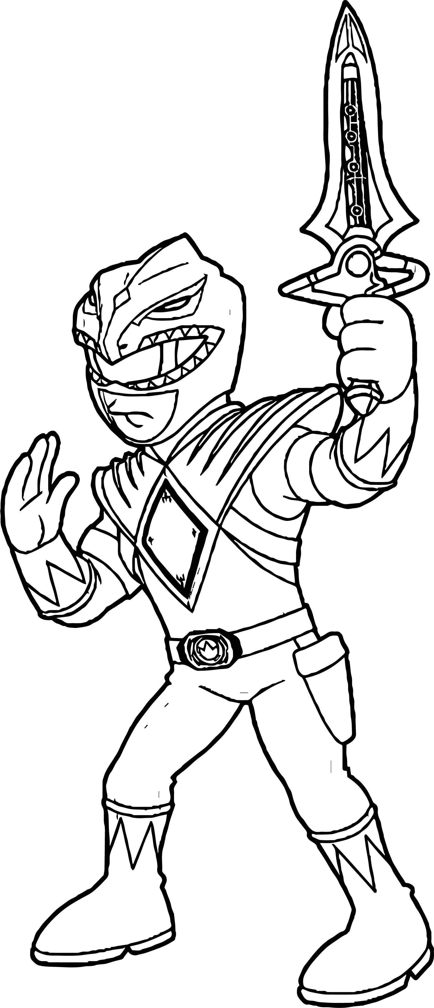 Power Rangers Coloring Pages Printable 104