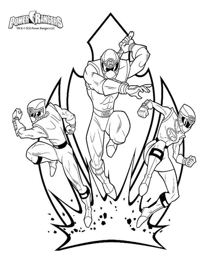 Power Rangers Coloring Pages Printable 110