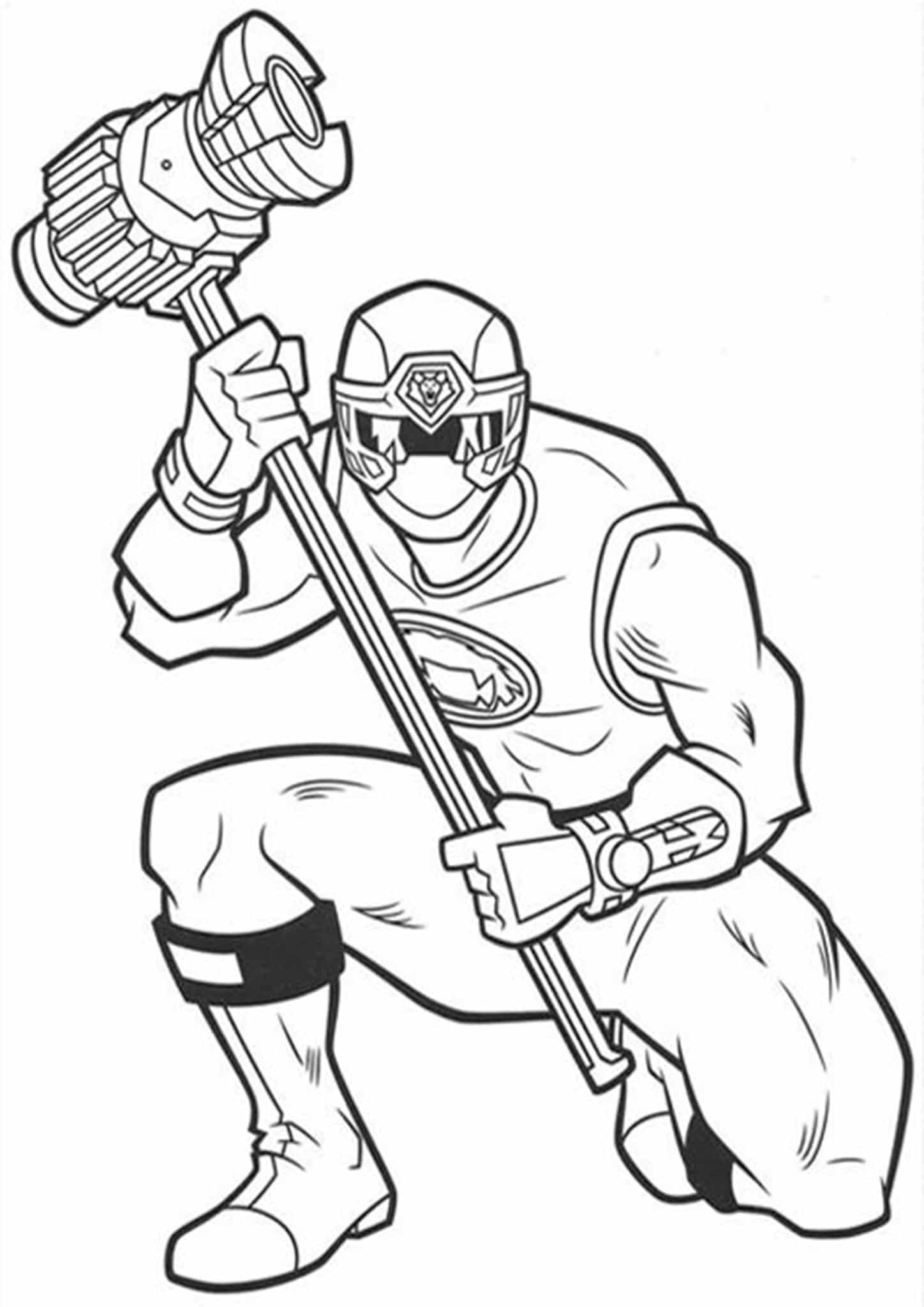 Power Rangers Coloring Pages Printable 114