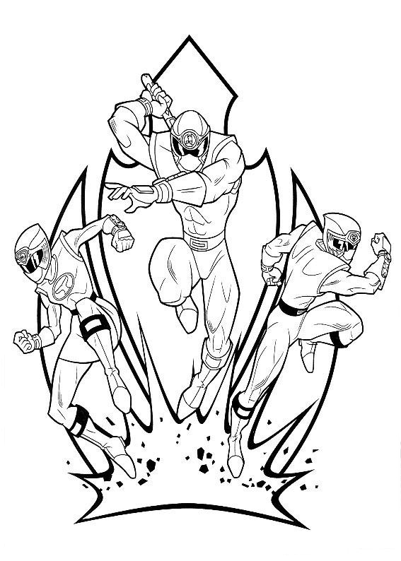 Power Rangers Coloring Pages Printable 12