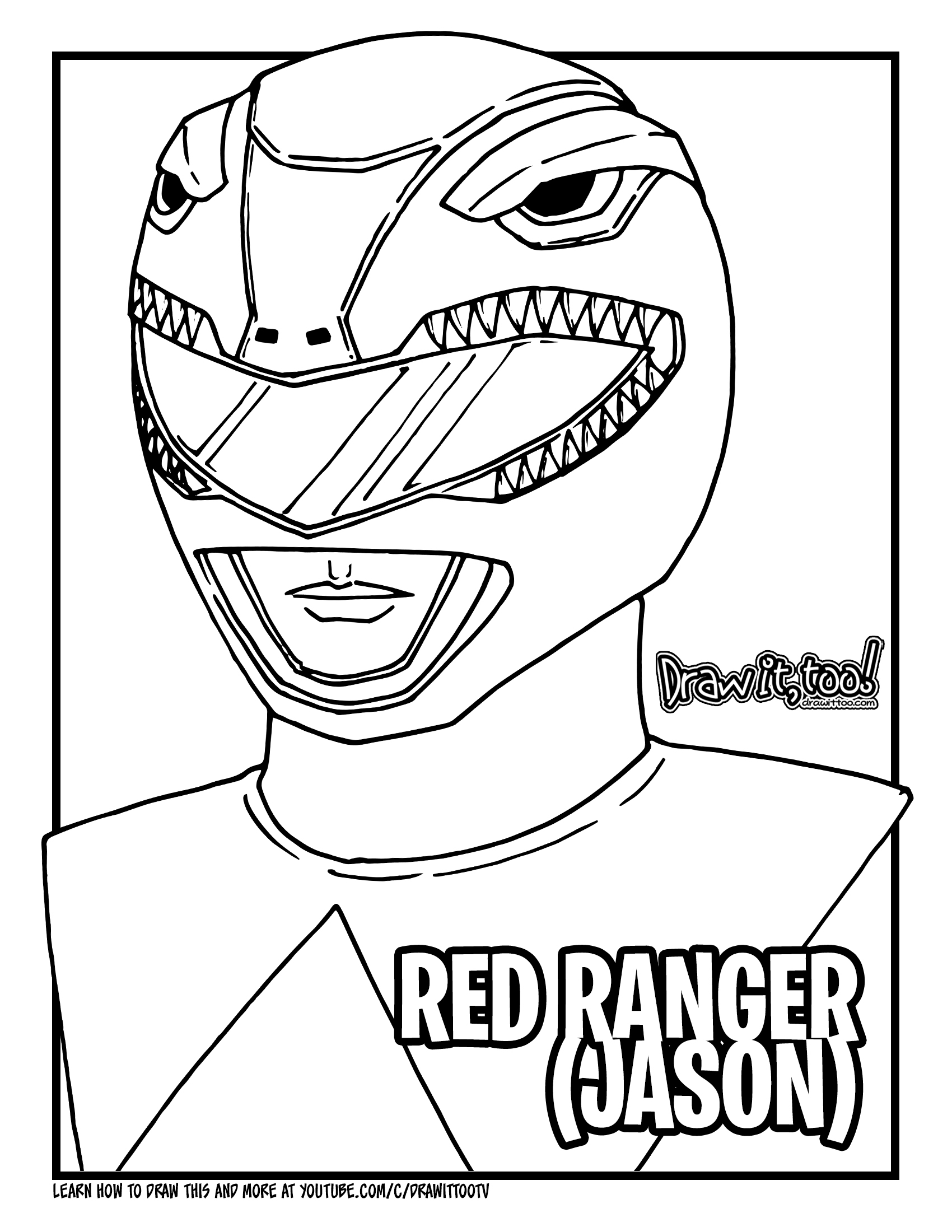 Power Rangers Coloring Pages Printable 122