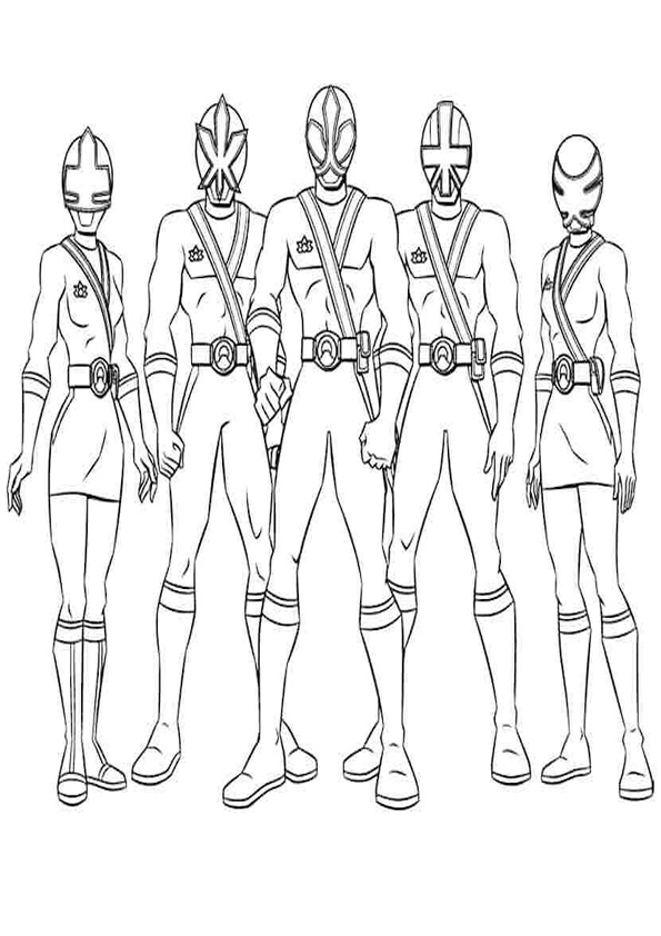 Power Rangers Coloring Pages Printable 128