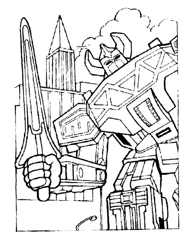 Power Rangers Coloring Pages Printable 22