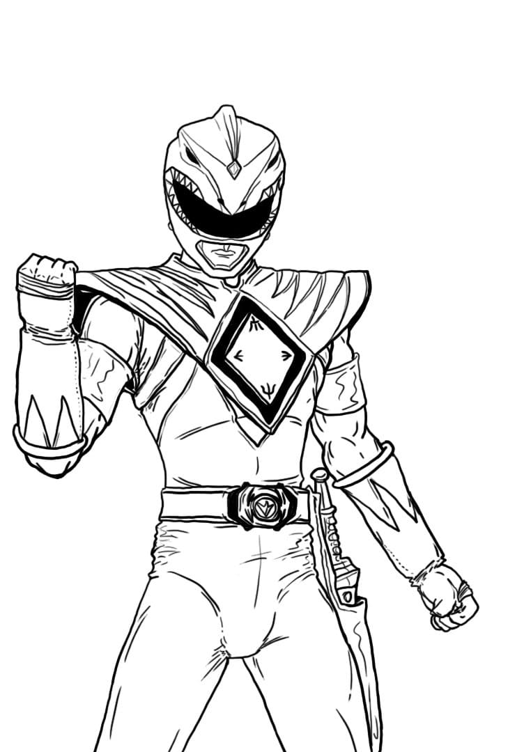 Power Rangers Coloring Pages Printable 31