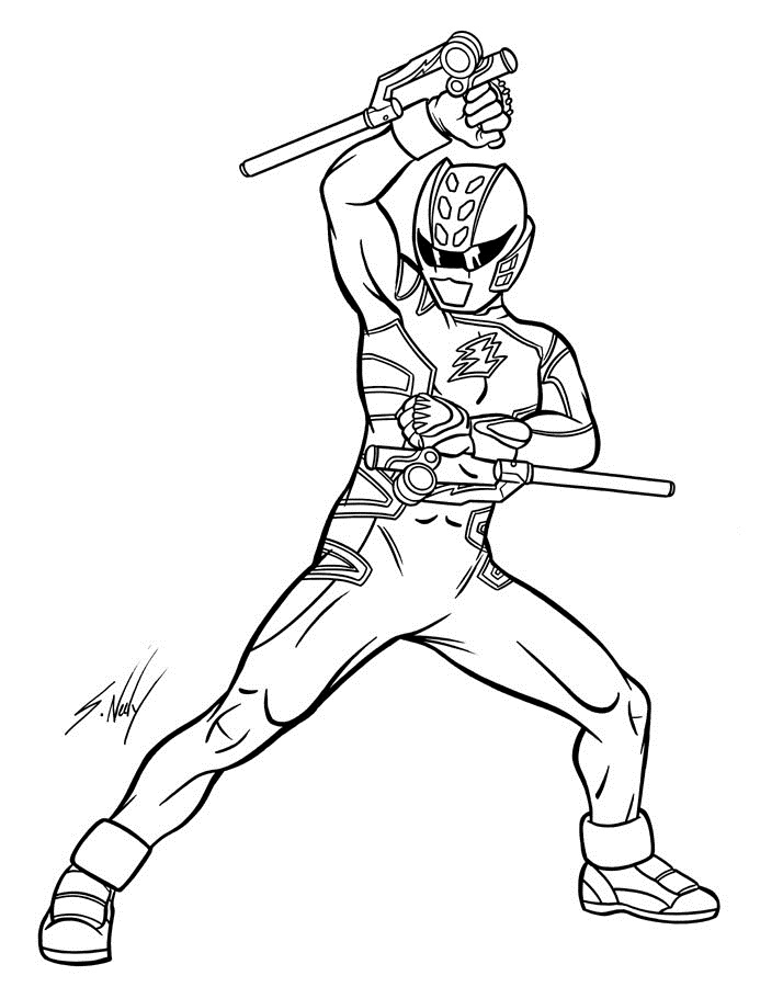 Power Rangers Coloring Pages Printable 33