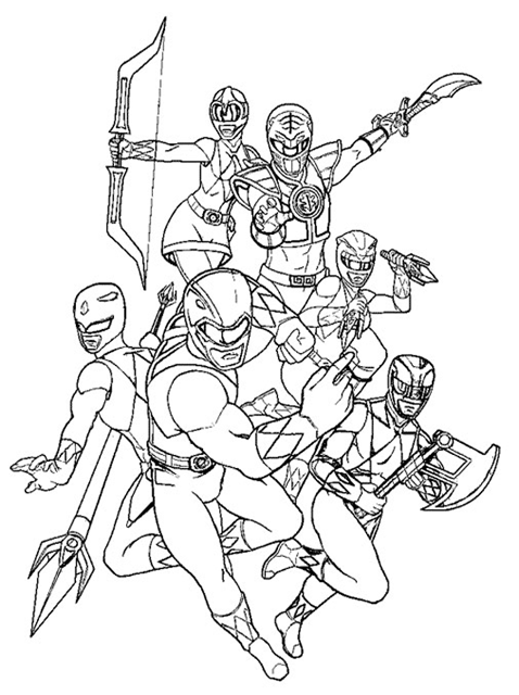 Power Rangers Coloring Pages Printable 35