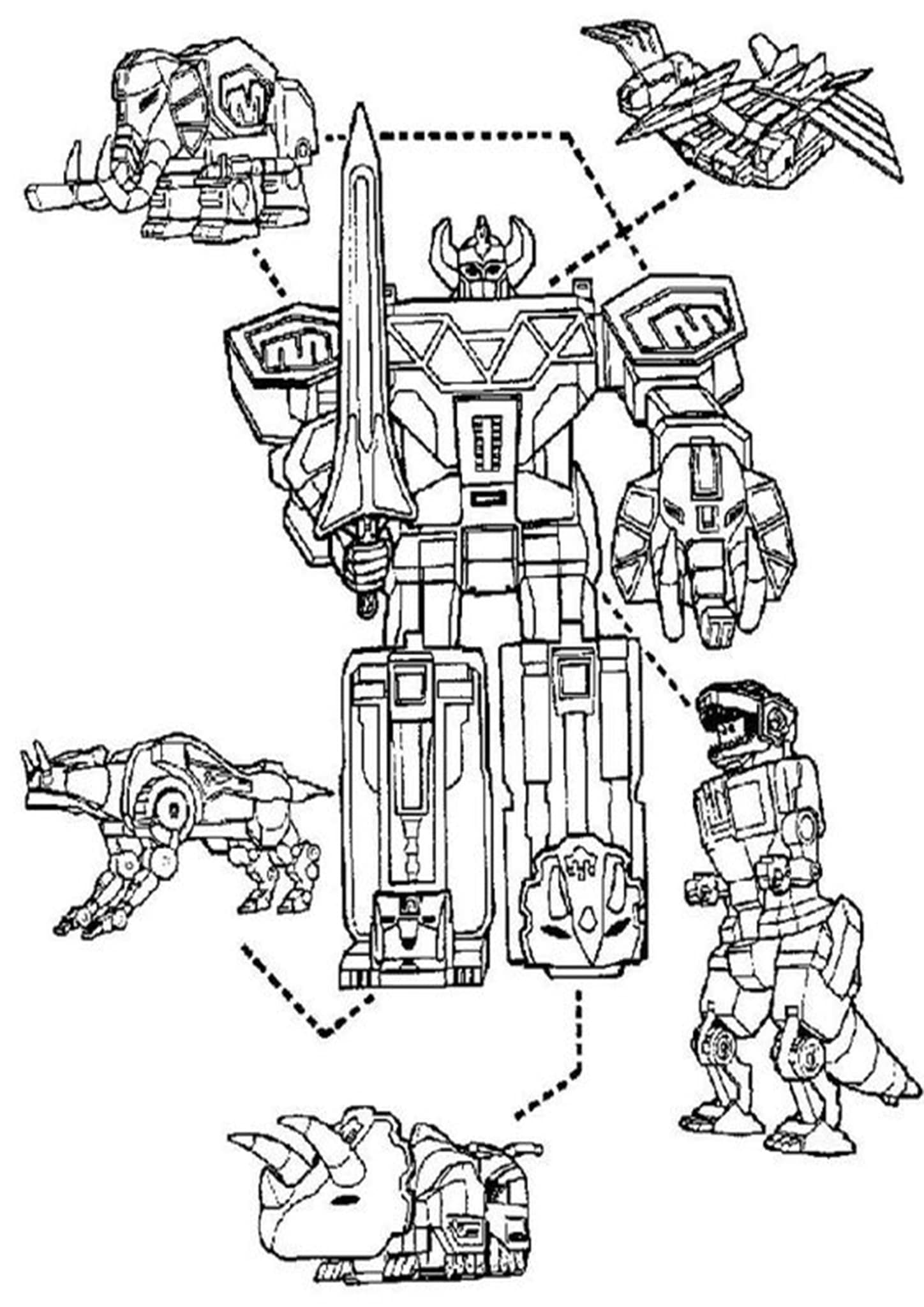 Power Rangers Coloring Pages Printable 4