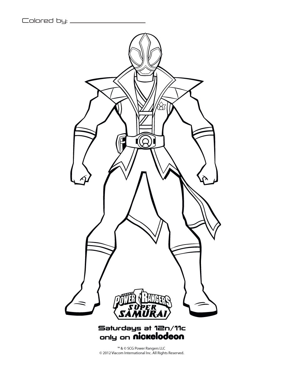 Power Rangers Coloring Pages Printable 41