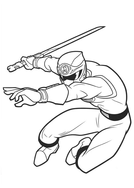 Power Rangers Coloring Pages Printable 42