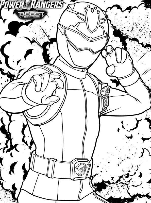 Power Rangers Coloring Pages Printable 43