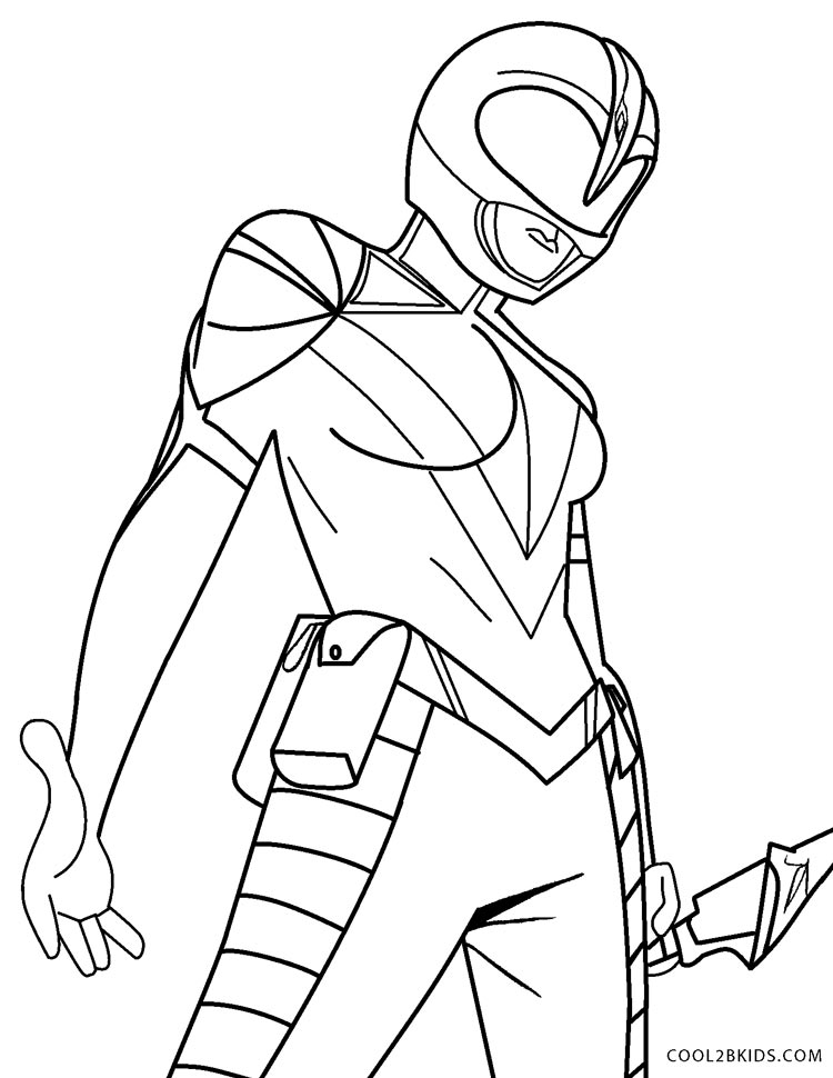 Power Rangers Coloring Pages Printable 48