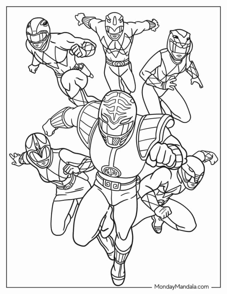 Power Rangers Coloring Pages Printable 5