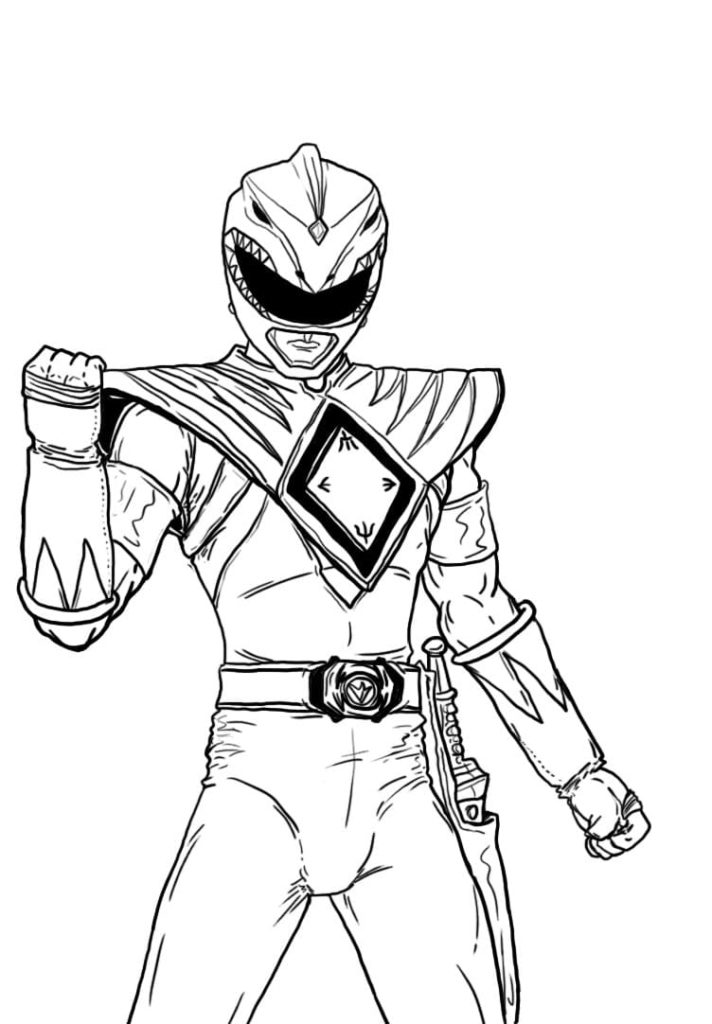 Power Rangers Coloring Pages Printable 55