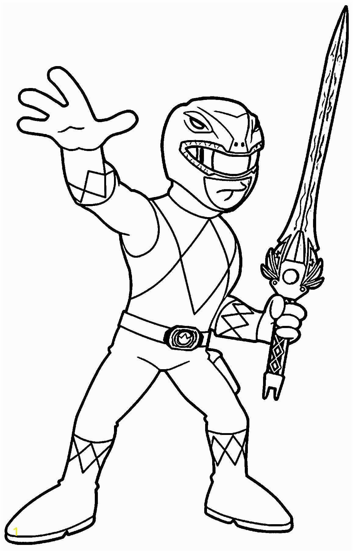 Power Rangers Coloring Pages Printable 6