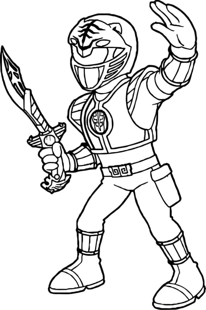 Power Rangers Coloring Pages Printable 83