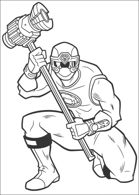 Power Rangers Coloring Pages Printable 88