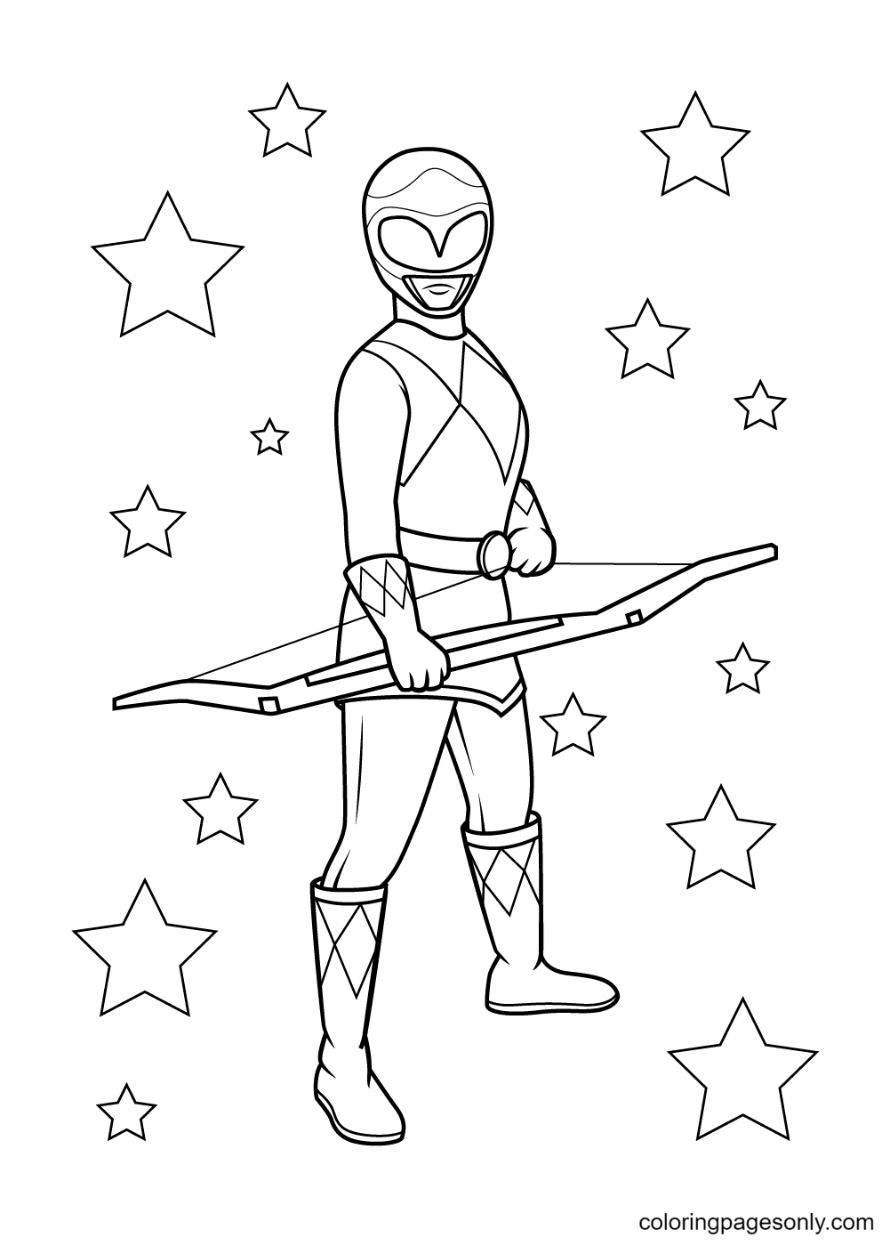 Power Rangers Coloring Pages Printable 89