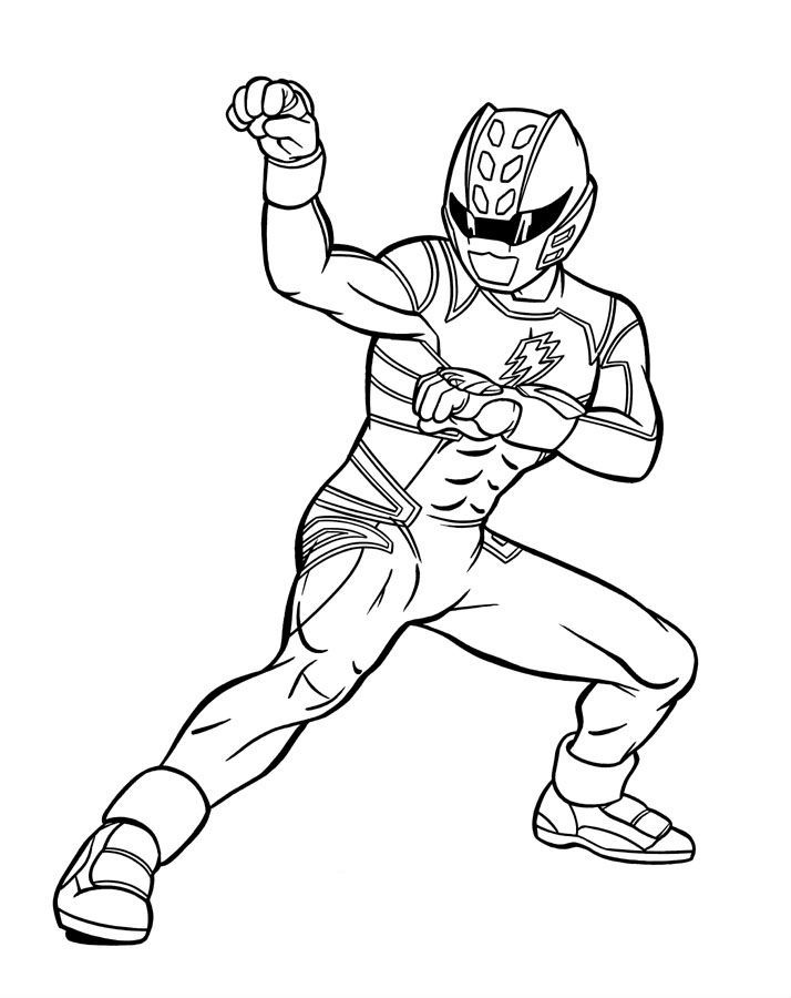 Power Rangers Coloring Pages Printable 90