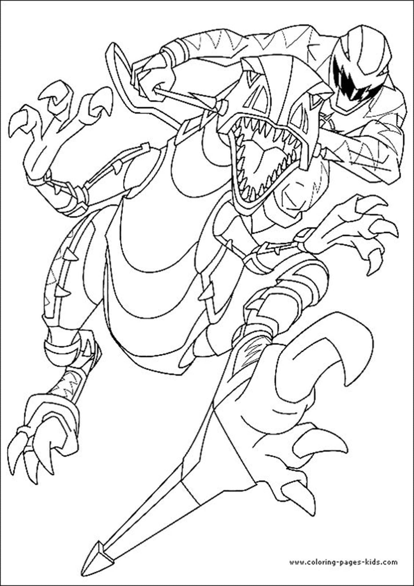 Power Rangers Coloring Pages Printable 98