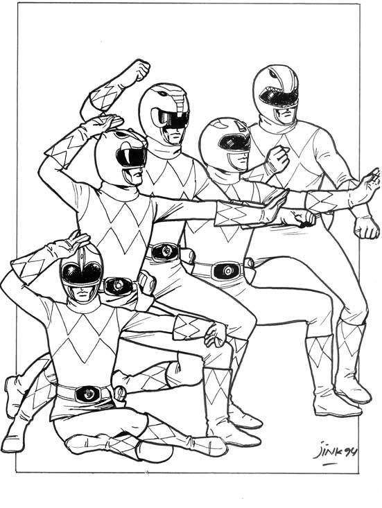 Power Rangers Coloring Pages Printable 99