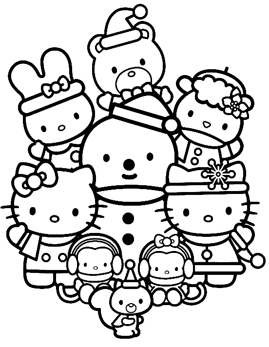 Sanrio Coloring Pages Printable Aesthetic 101