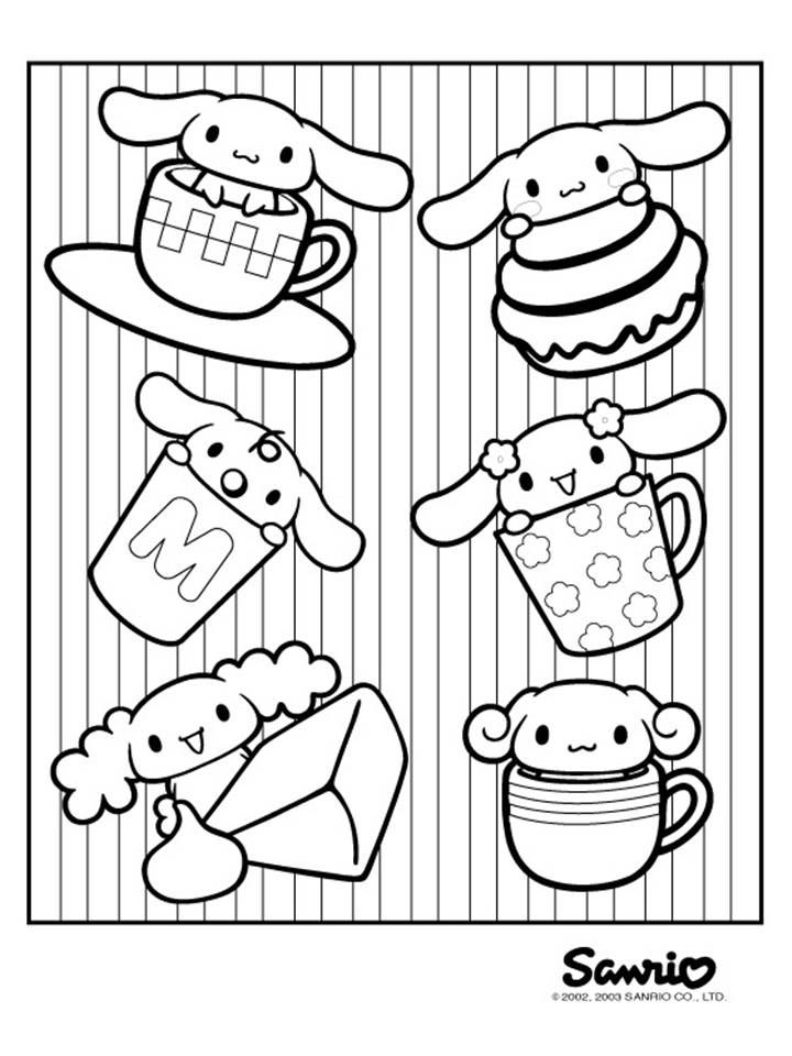 Sanrio Coloring Pages Printable Aesthetic 104