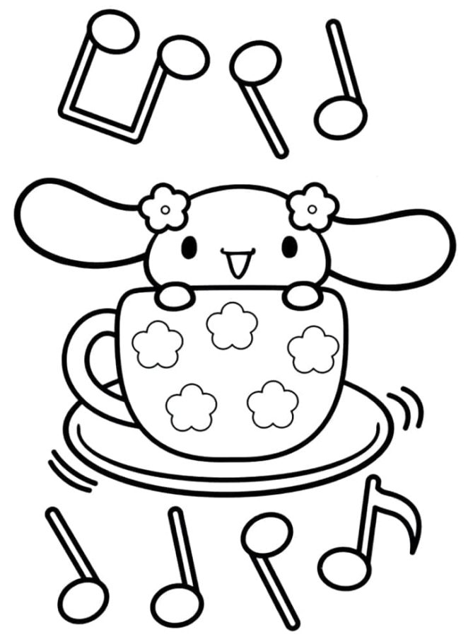 Sanrio Coloring Pages Printable Aesthetic 107