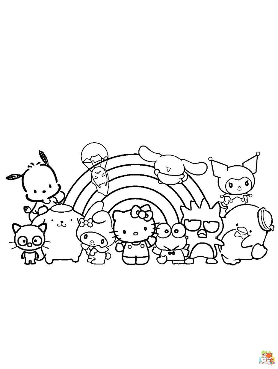 Sanrio Coloring Pages Printable Aesthetic 108