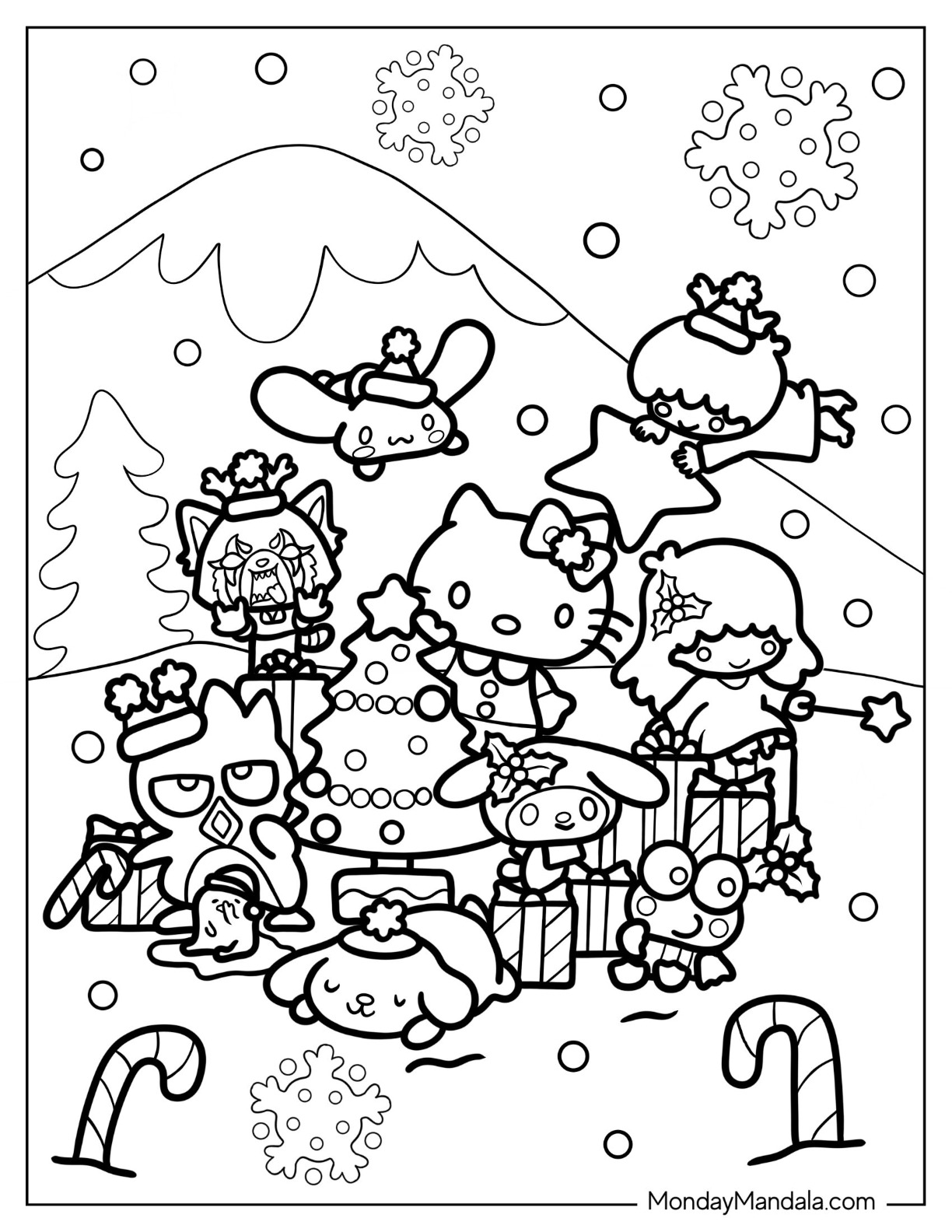 Sanrio Coloring Pages Printable Aesthetic 111