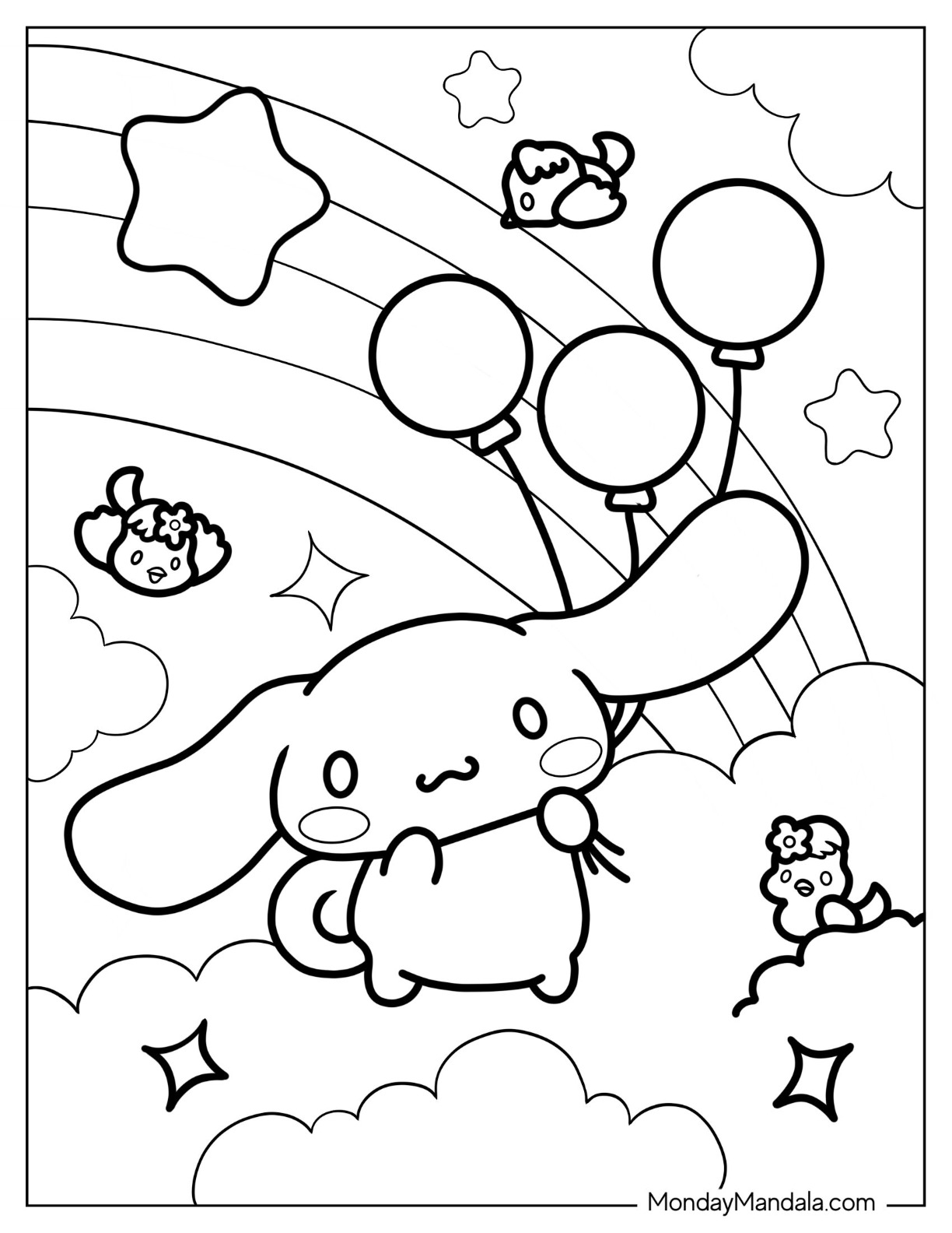 Sanrio Coloring Pages Printable Aesthetic 116