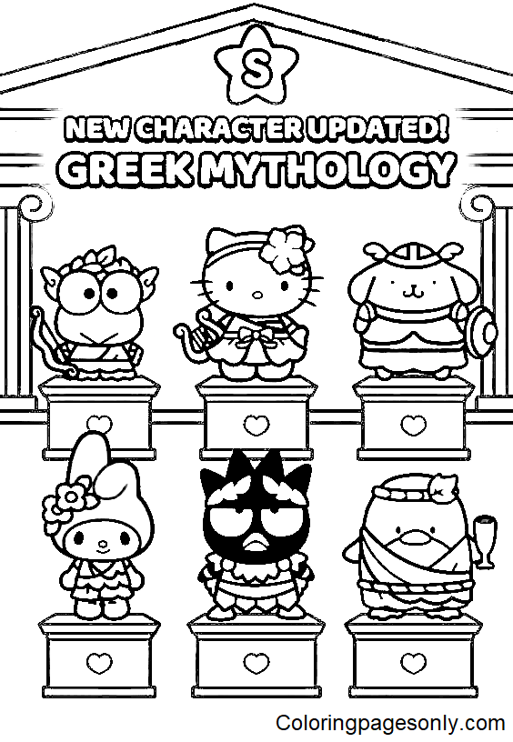 Sanrio Coloring Pages Printable Aesthetic 127