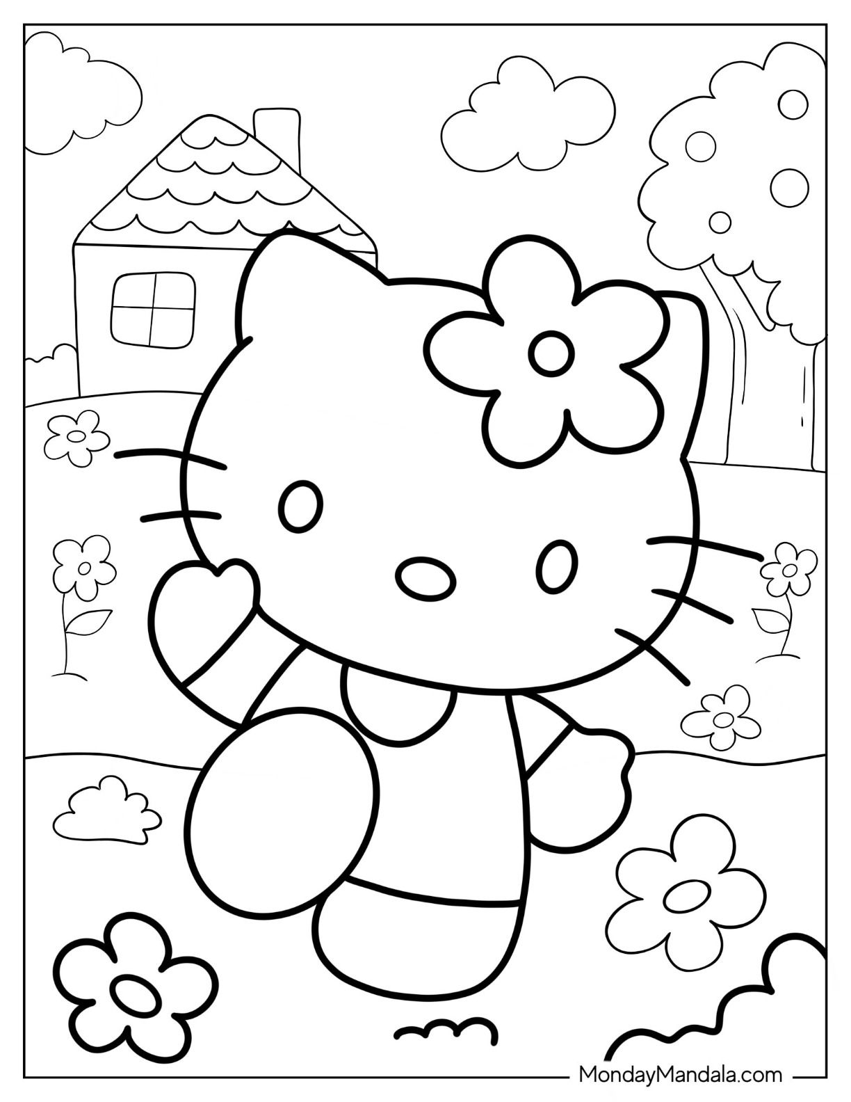 Sanrio Coloring Pages Printable Aesthetic 130