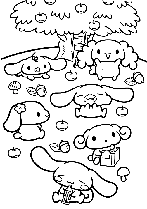 Sanrio Coloring Pages Printable Aesthetic 25