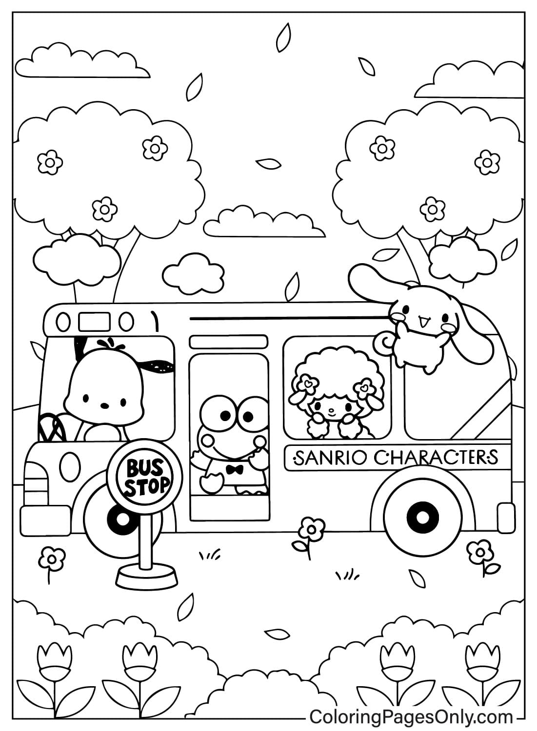 Sanrio Coloring Pages Printable Aesthetic 26