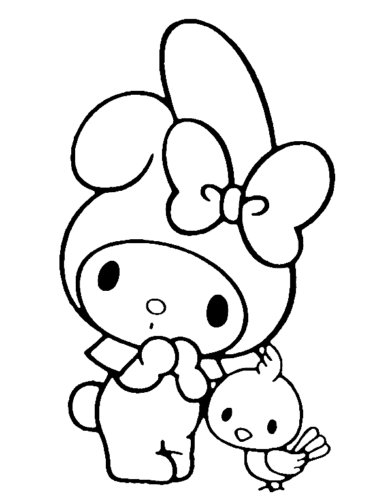 Sanrio Coloring Pages Printable Aesthetic 31