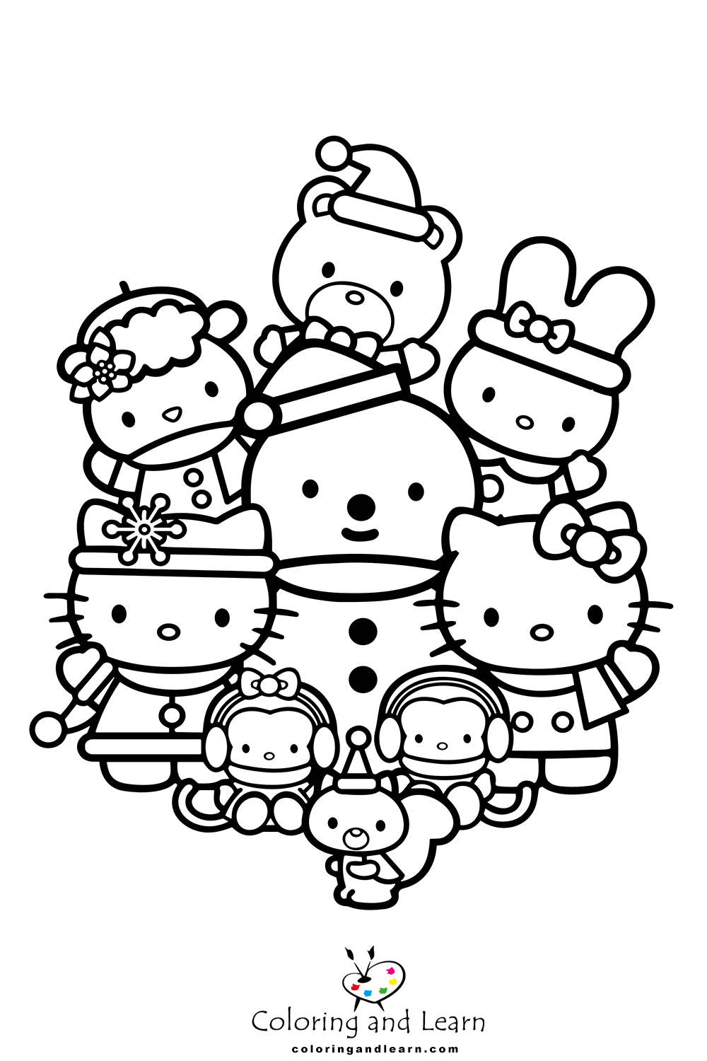 Sanrio Coloring Pages Printable Aesthetic 33