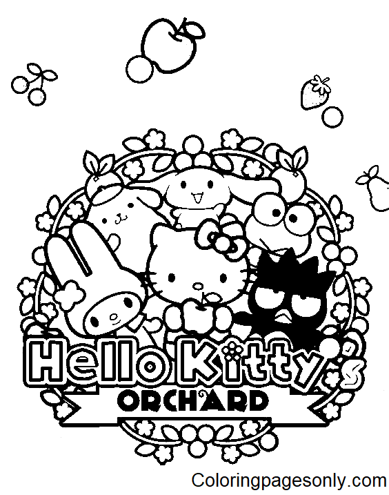 Sanrio Coloring Pages Printable Aesthetic 40