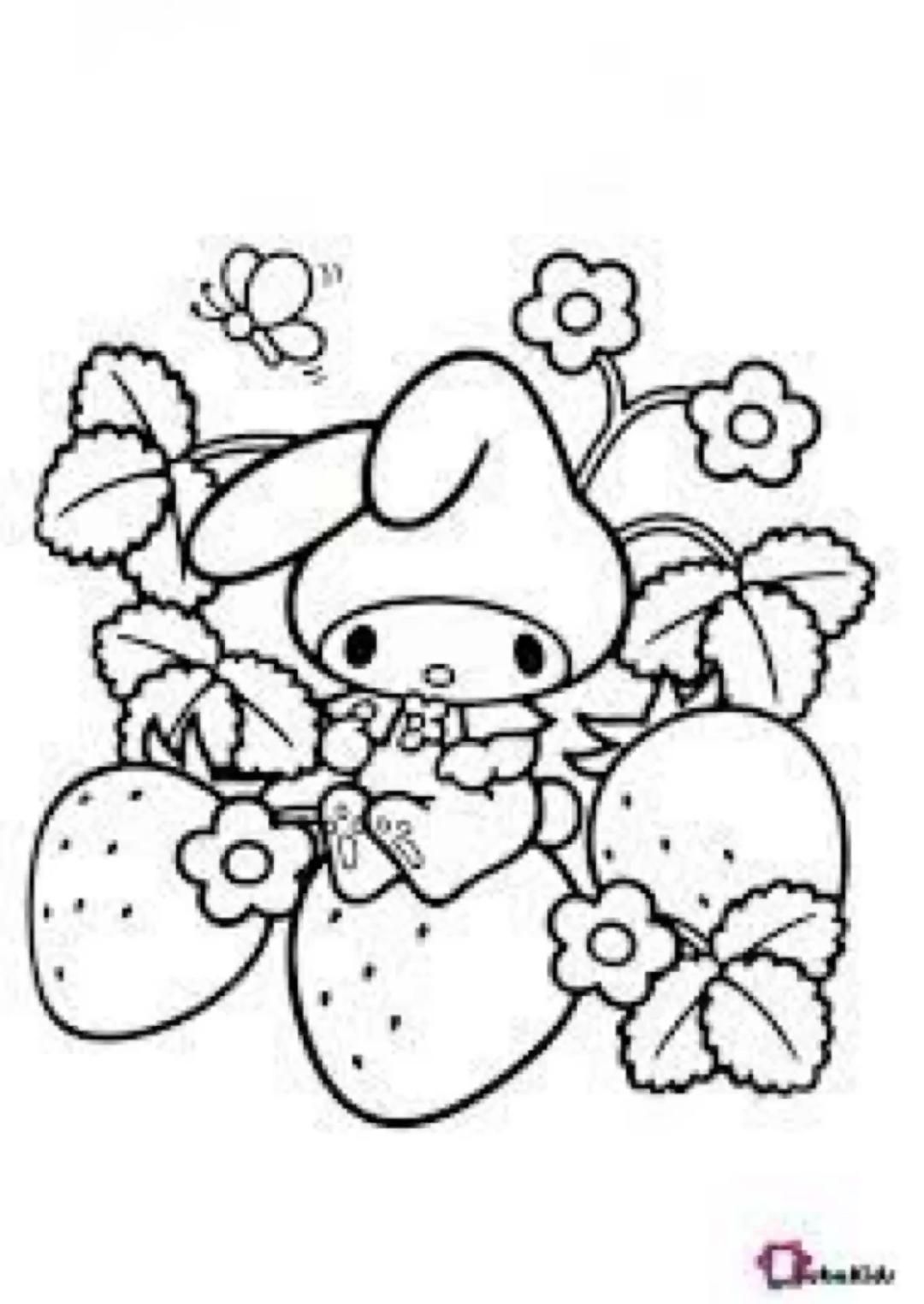 Sanrio Coloring Pages Printable Aesthetic 49